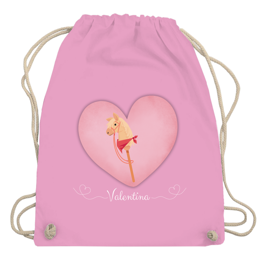 Turnbeutel Hobby Horse HERZ (personalisierbar)