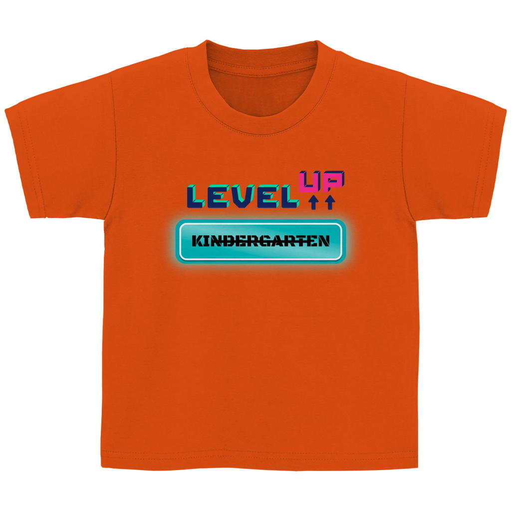 Kinder T-Shirt zur Einschulung - Level UP Grundschule
