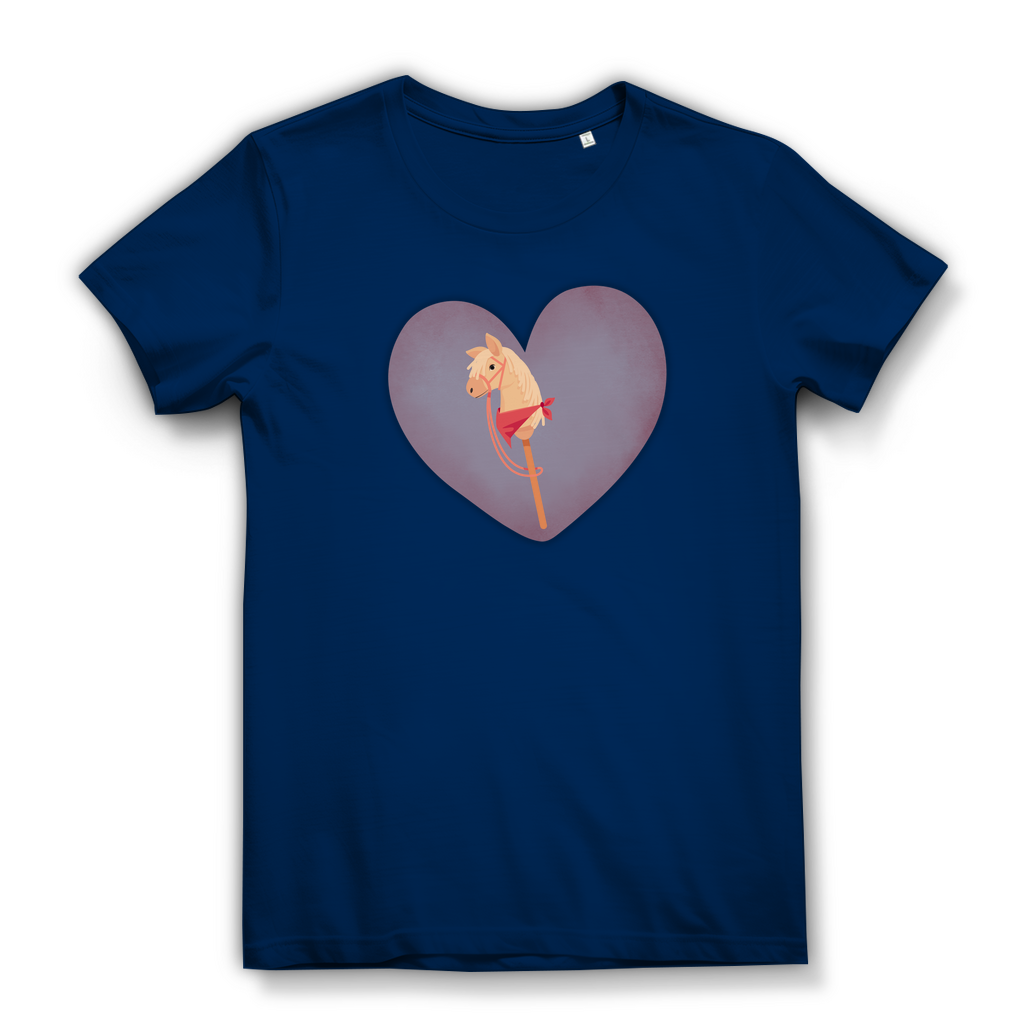 Junge Damen Bio T-Shirt Hobby Horse HERZ