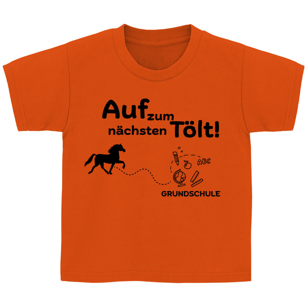 Kinder T-Shirt zur Einschulung - Islandpferde NÄCHSTER TÖLT Grundschule