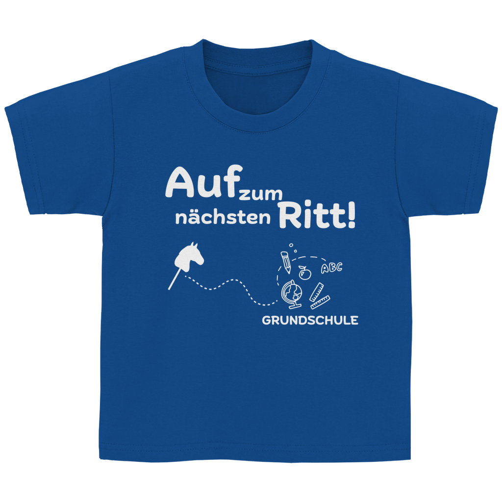 Kinder T-Shirt Hobby Horsing zur Einschulung - Nächster Ritt Grundschule