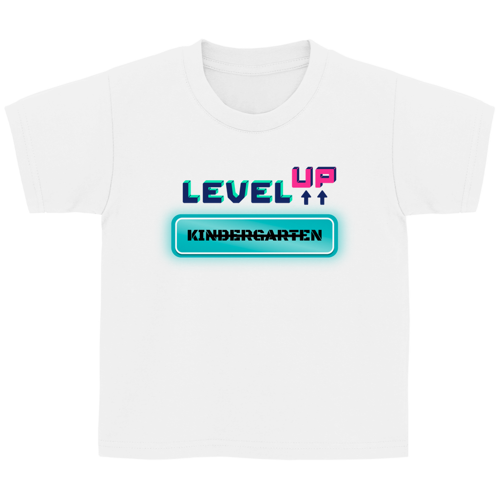 Kinder T-Shirt zur Einschulung - Level UP Grundschule