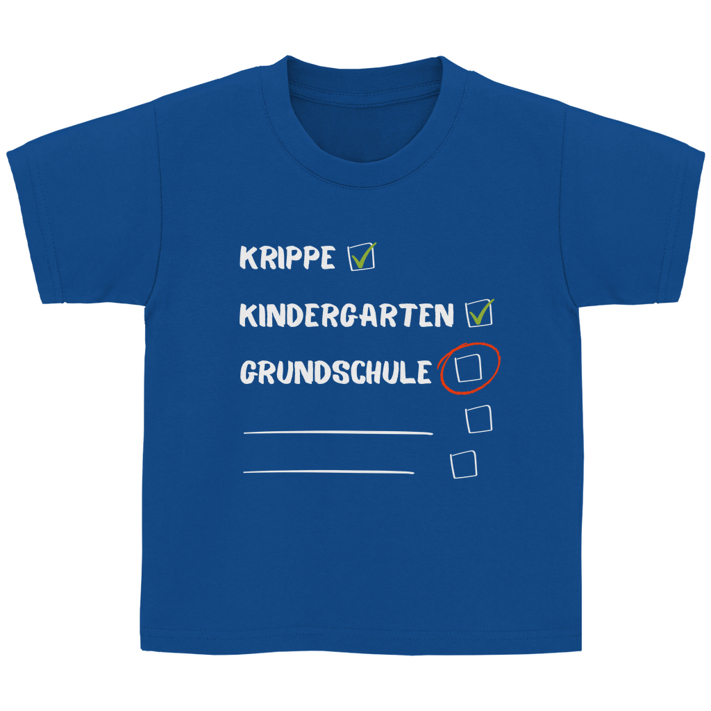 Kinder T-Shirt zur Einschulung - CHECKBOX GRUNDSCHULE