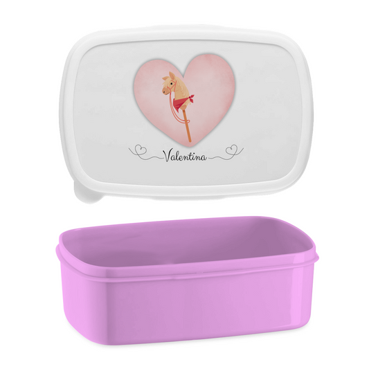 Lunchbox Hobby Horse HERZ (personalisierbar)