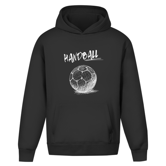 Oversize Hoodie ohne Kordel - Handball SKRIPT