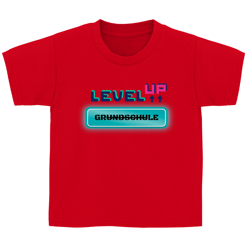 Kinder T-Shirt zur Umschulung Level UP weiterführende Schule