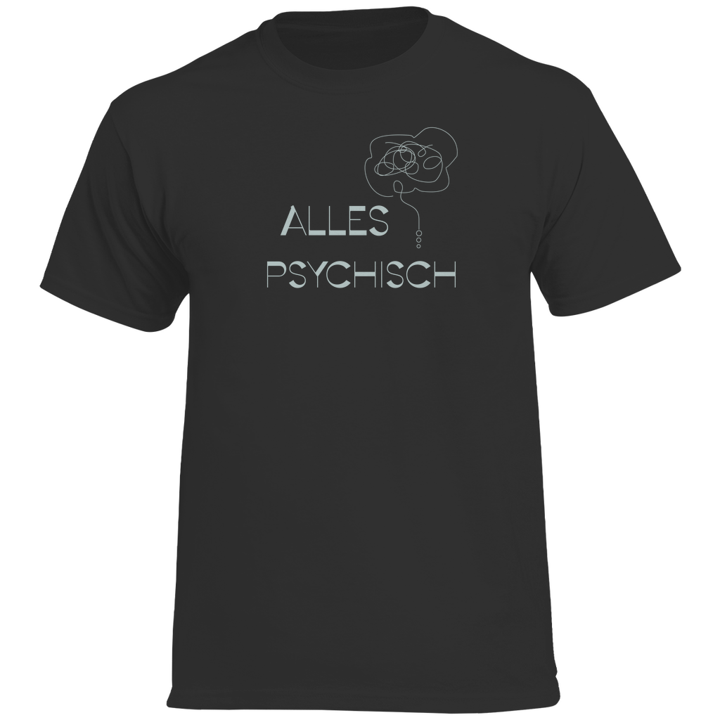 Herren Heavy Cotton T-Shirt Alles Psychisch