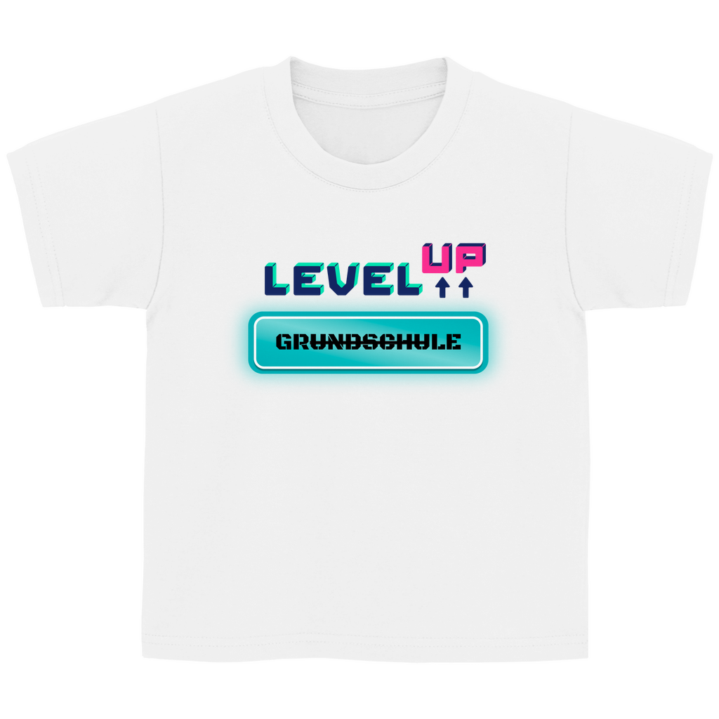 Kinder T-Shirt zur Umschulung Level UP weiterführende Schule