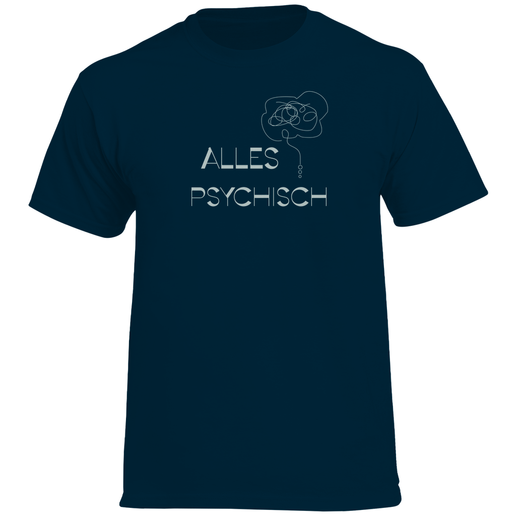Herren Heavy Cotton T-Shirt Alles Psychisch