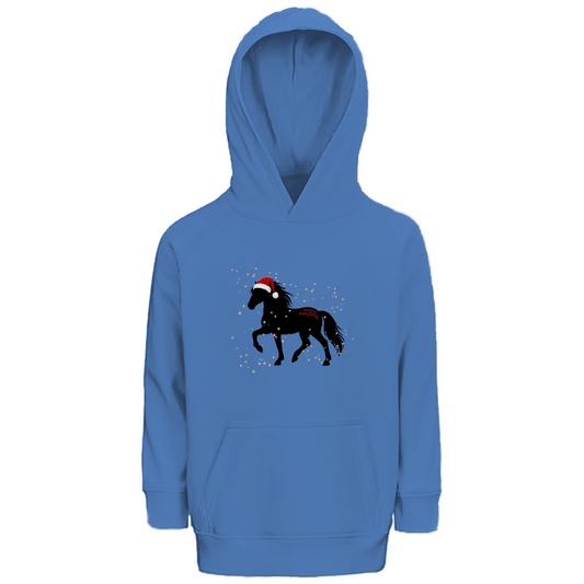 Kinder Bio Hoodie Islandpferde Weihnachten