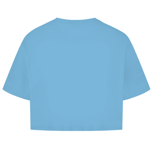 Damen Oversize Crop Top Hobby Horse LOVE
