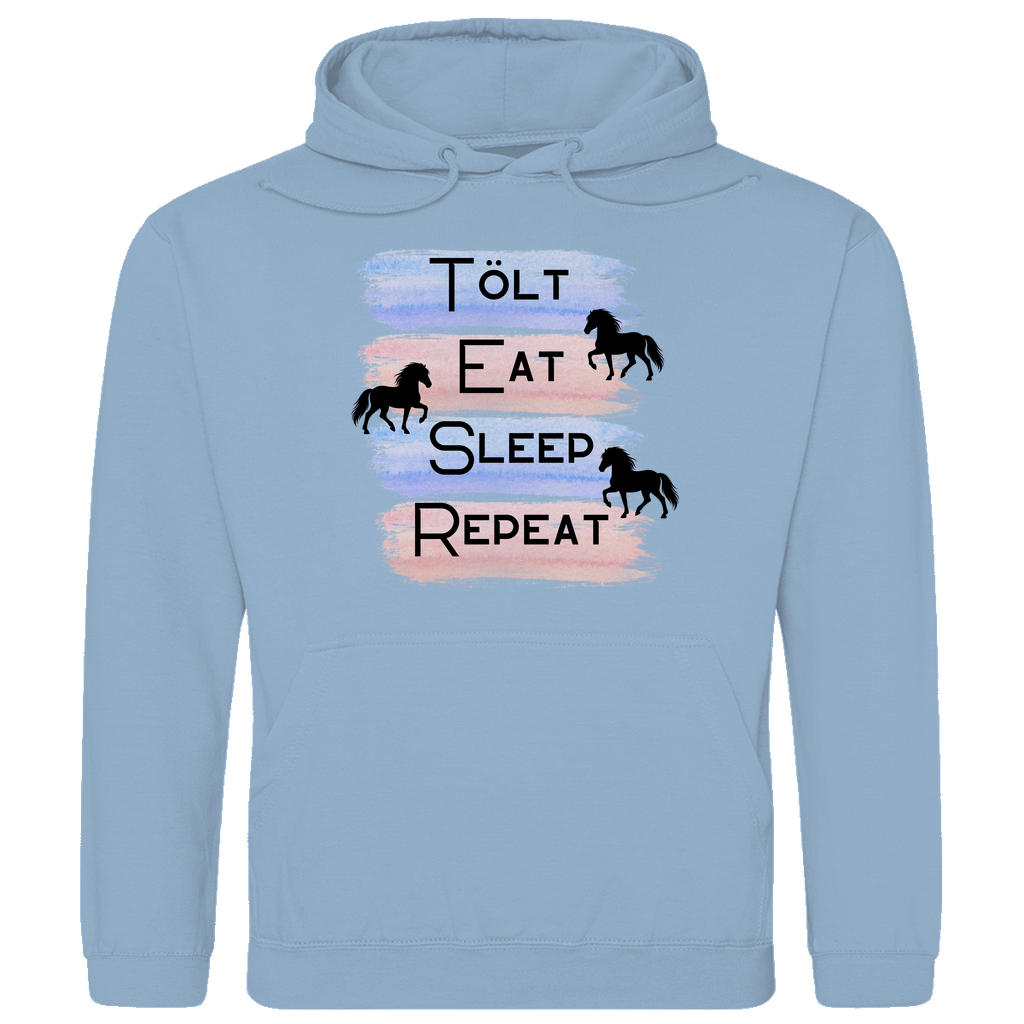 Islandpferde Herren Hoodie - Islandpferd Tolt, Cat, Sleep, Repeat