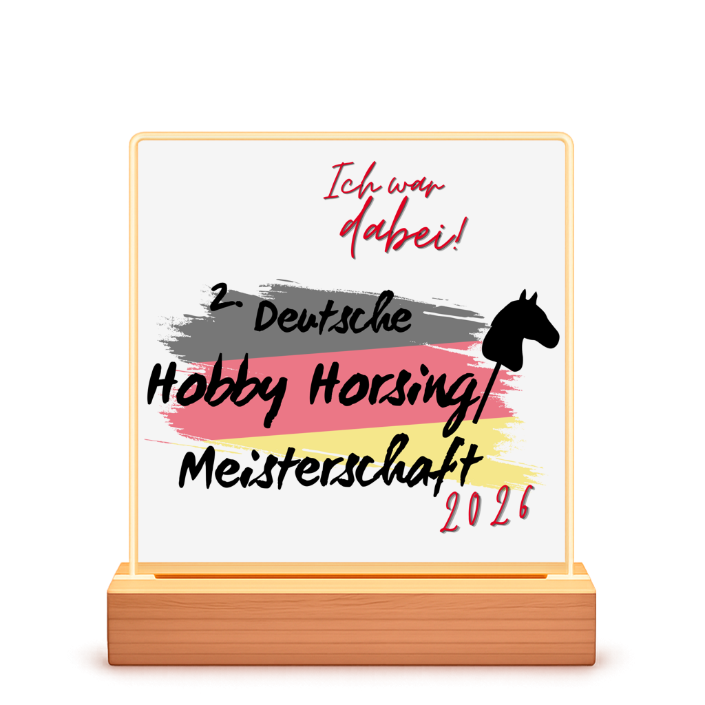 Beleuchtete LED Rahmen - Hobby Horsing Meisterschaft 2026