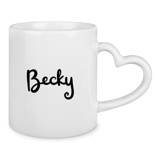 Tasse mit Herzhenkel Hobby Horse LOVE