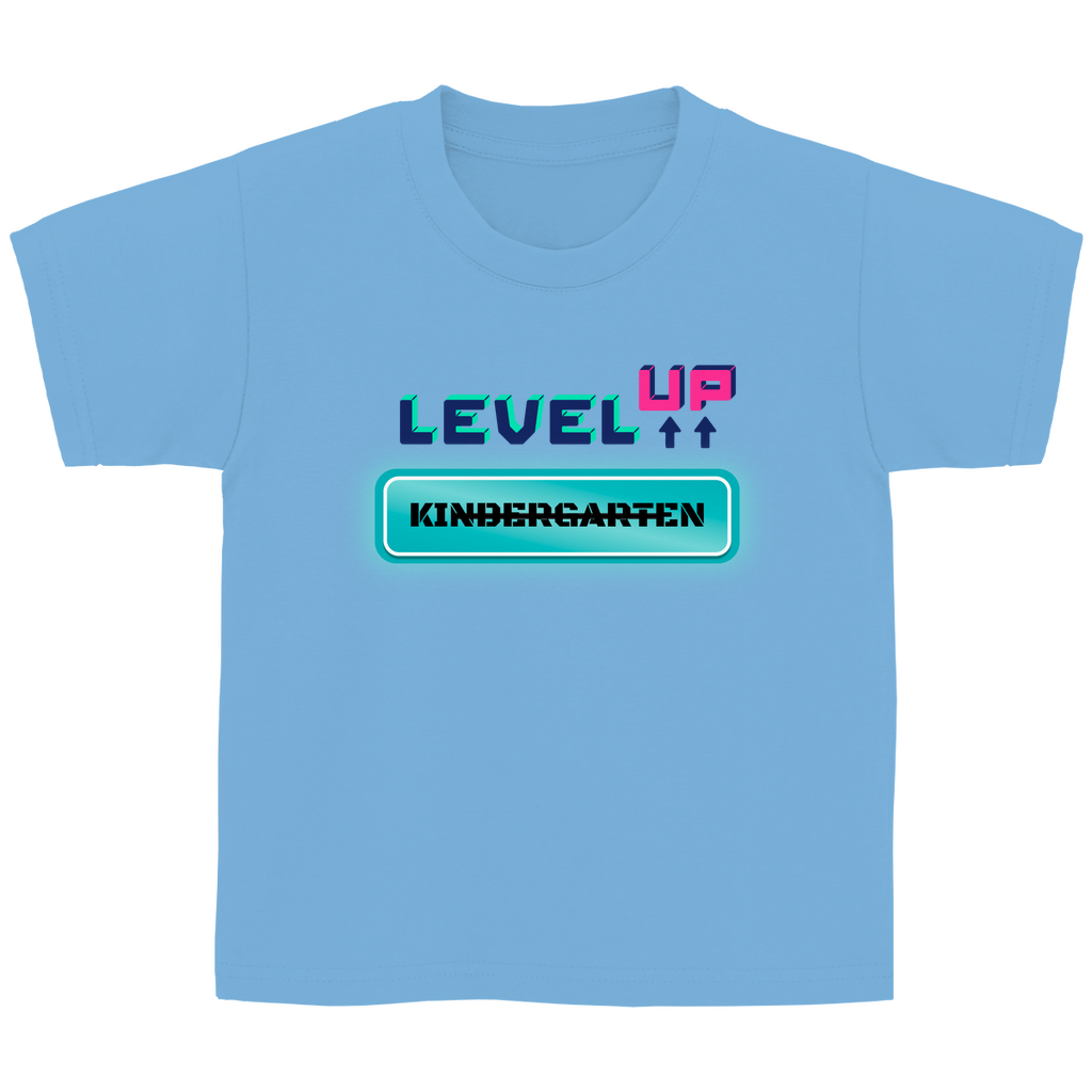 Kinder T-Shirt zur Einschulung - Level UP Grundschule