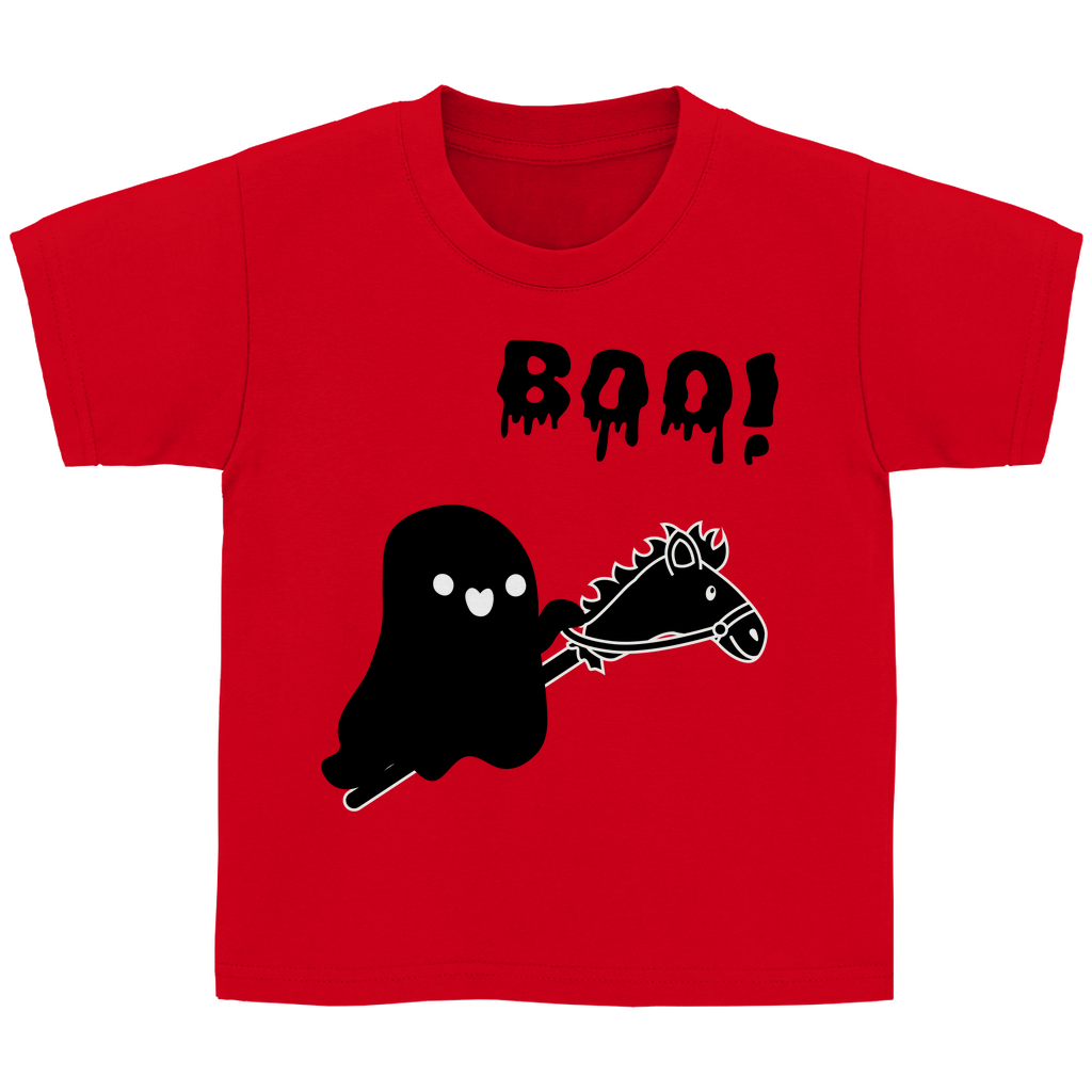 Halloween Hobby Horse Kinder T-Shirt BOO