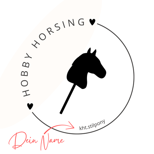 Kinder T-Shirt Hobby Horse CIRCLE - Rückendruck - Personalisierbar