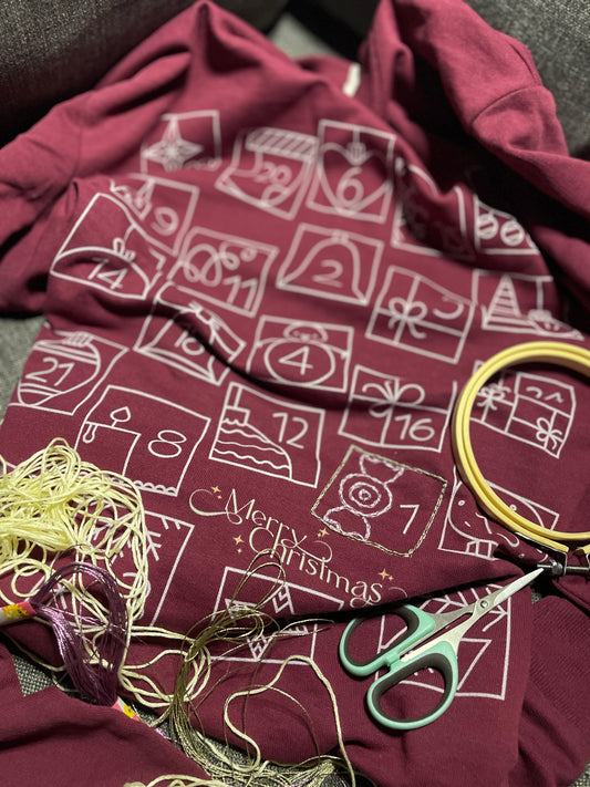 DIY Adventskalender Damen Sweatshirt