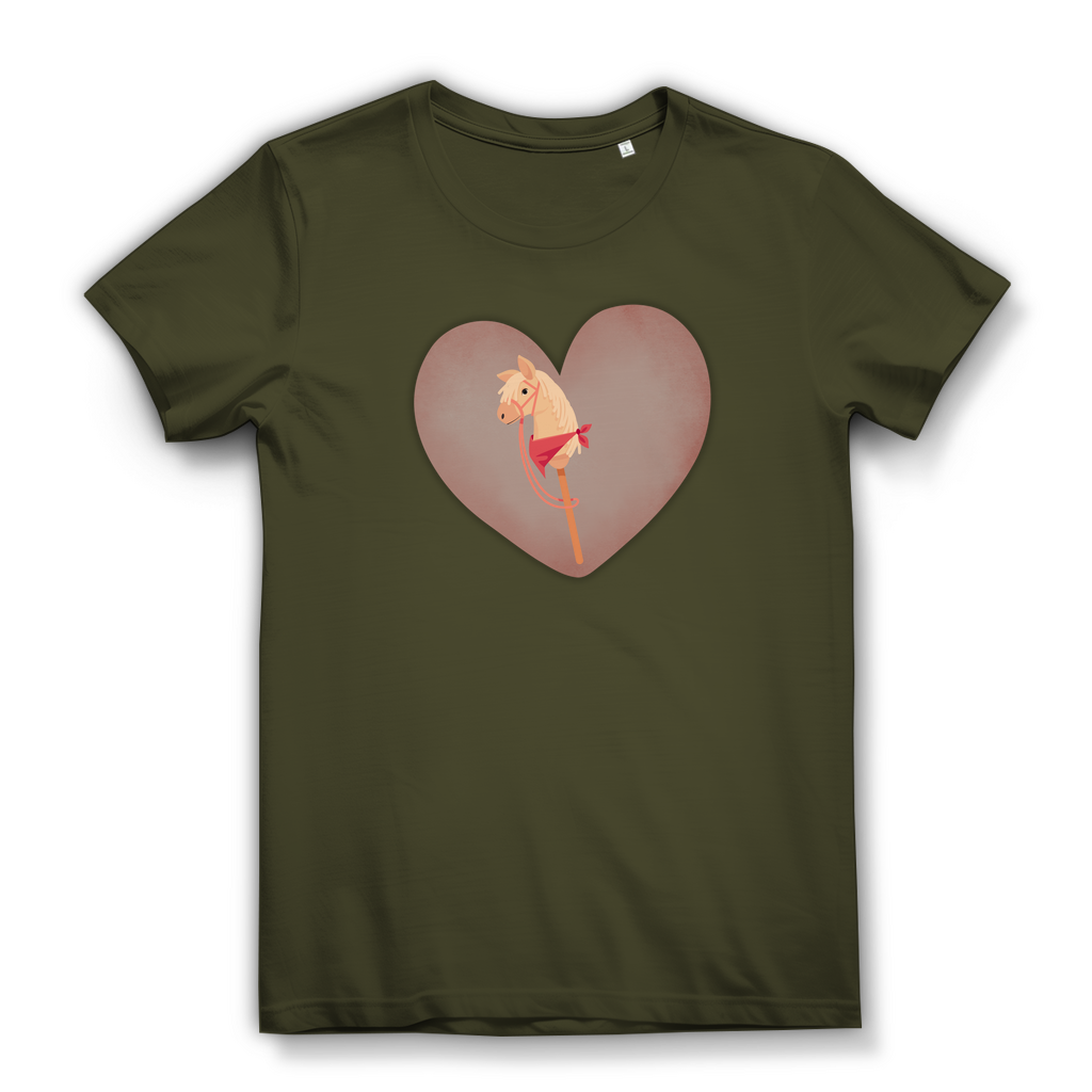Junge Damen Bio T-Shirt Hobby Horse HERZ