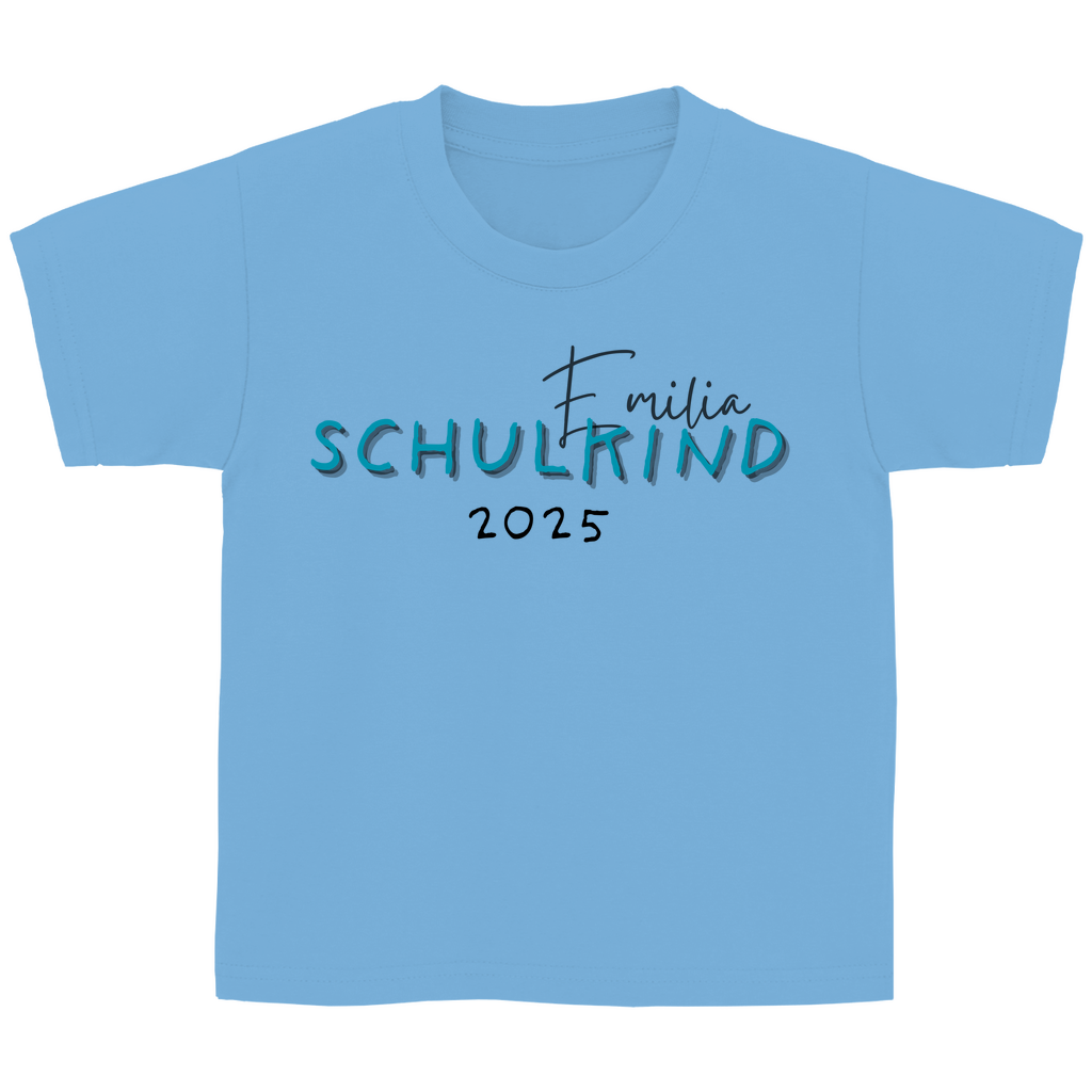 Schulkind T-Shirt zur Einschulung 2025 - Schulkind SCHRIFT