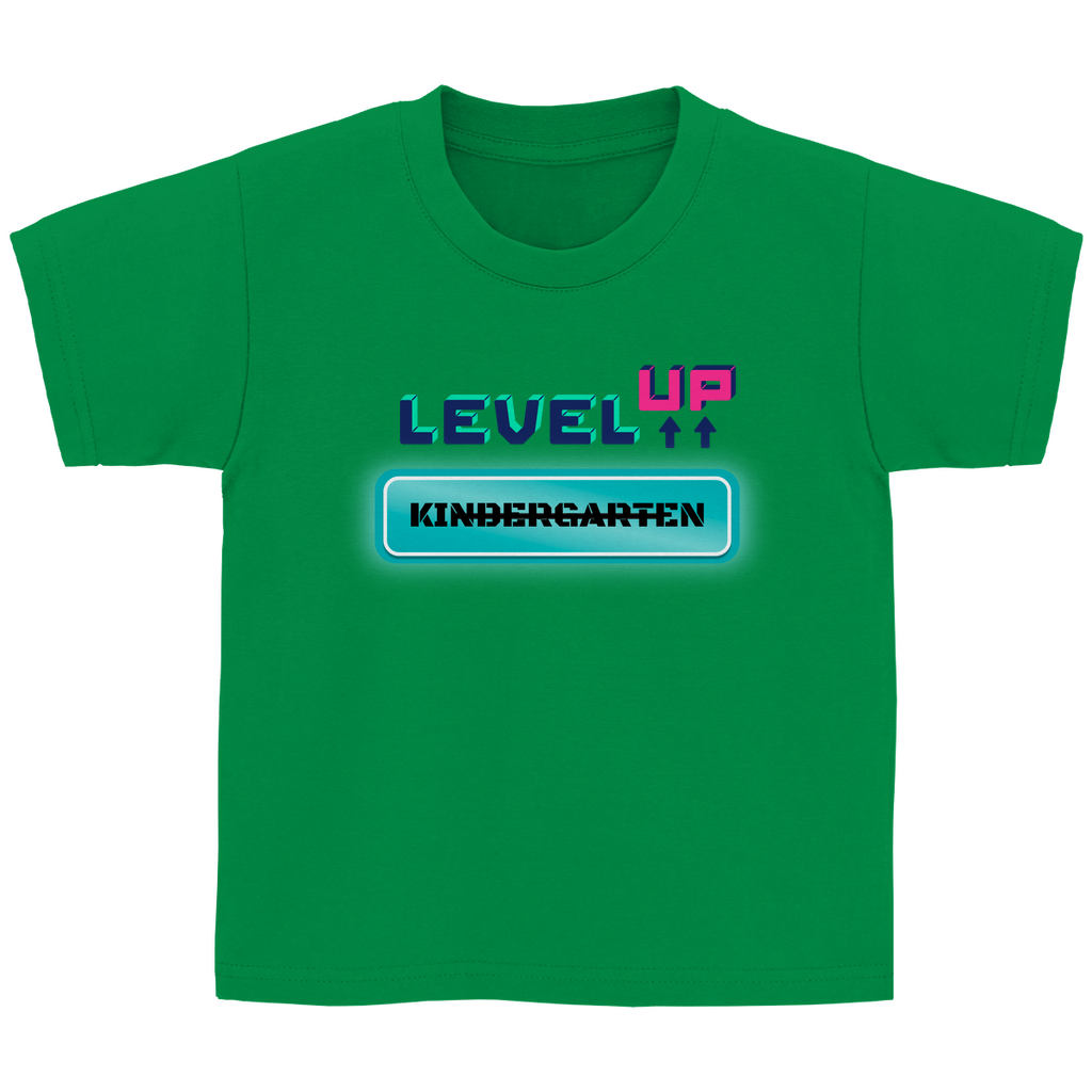 Kinder T-Shirt zur Einschulung - Level UP Grundschule