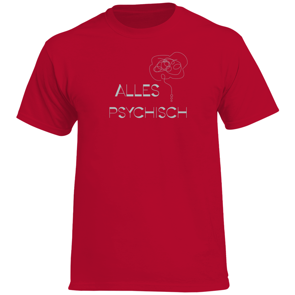 Herren Heavy Cotton T-Shirt Alles Psychisch