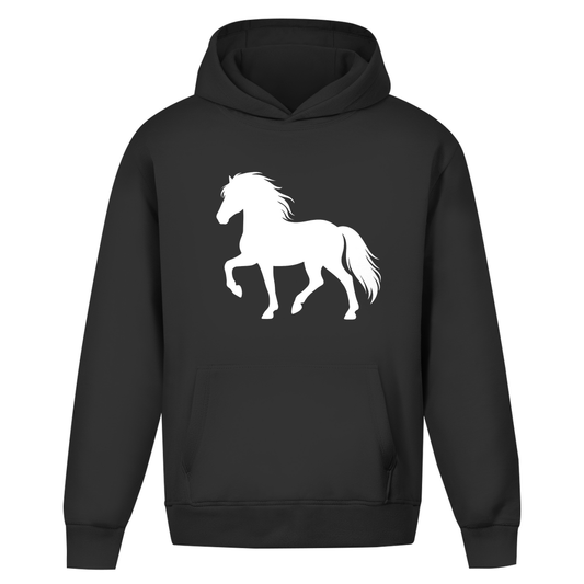Oversize Islandpferde Hoodie ohne Kordel - Tölt