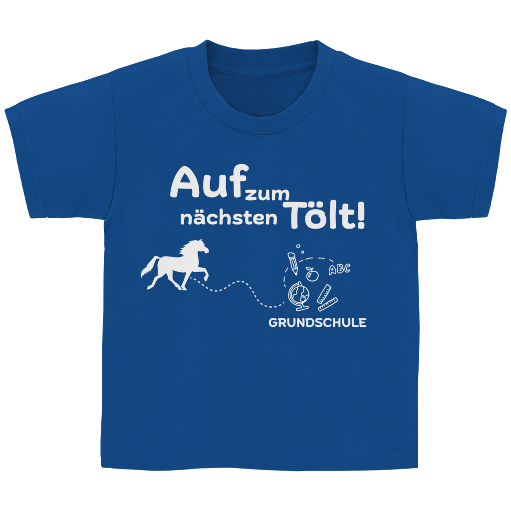 Kinder T-Shirt zur Einschulung - Islandpferde NÄCHSTER TÖLT Grundschule