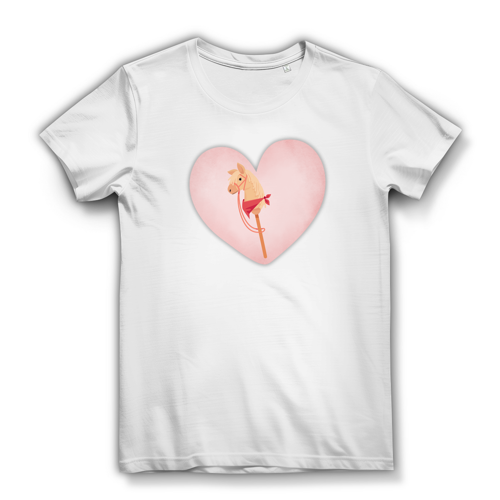 Junge Damen Bio T-Shirt Hobby Horse HERZ