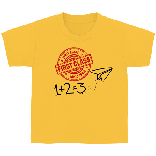 Kinder T-Shirt zur Einschulung - FIRST CLASS