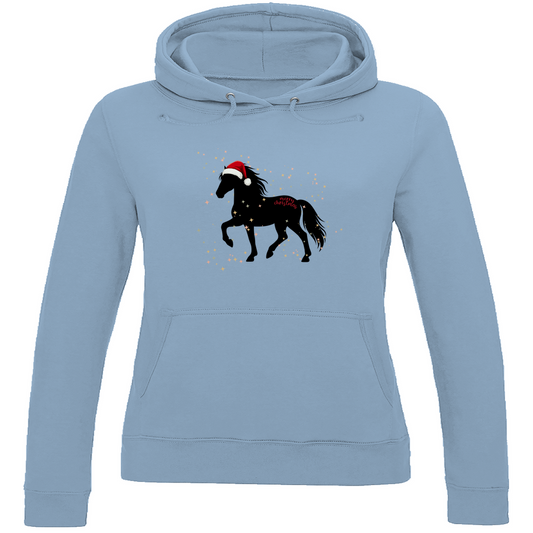 Islandpferde Damen Hoodie - Islandpferde Weihnachten