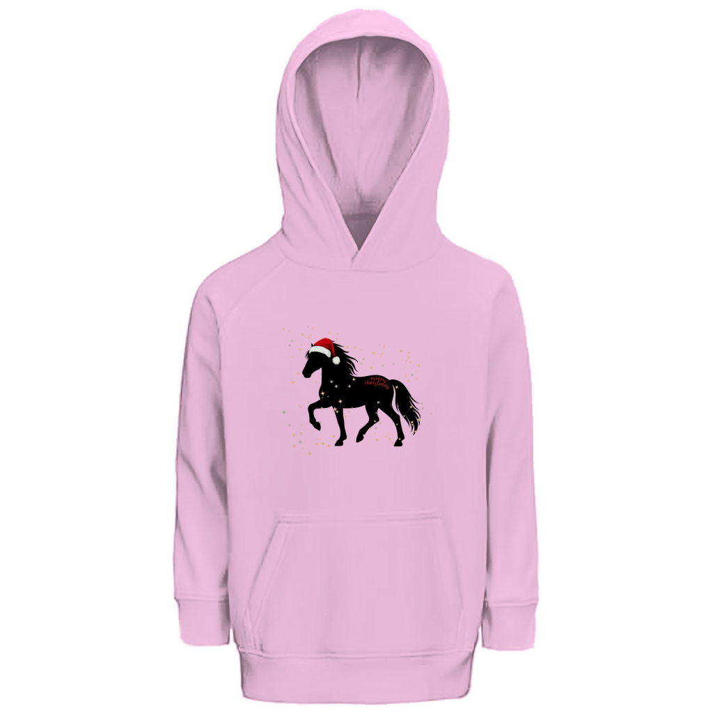 Kinder Bio Hoodie Islandpferde Weihnachten