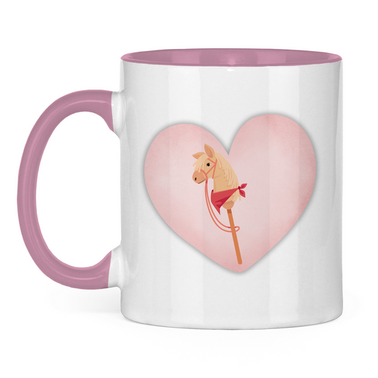 Tasse Hobby Horse HERZ (personalisierbar)