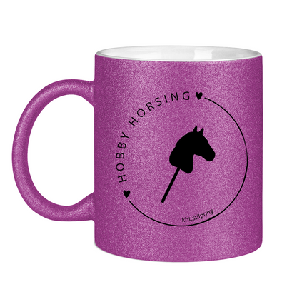 Glitzertasse Hobby Horse CIRCLE