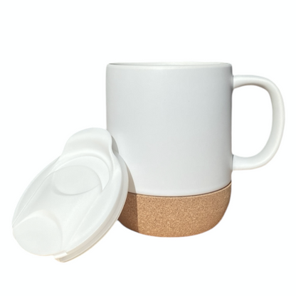 Korktasse mit Deckel - eigenes Bild hochladen - kostenlose Designanfrage