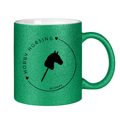 Glitzertasse Hobby Horse CIRCLE
