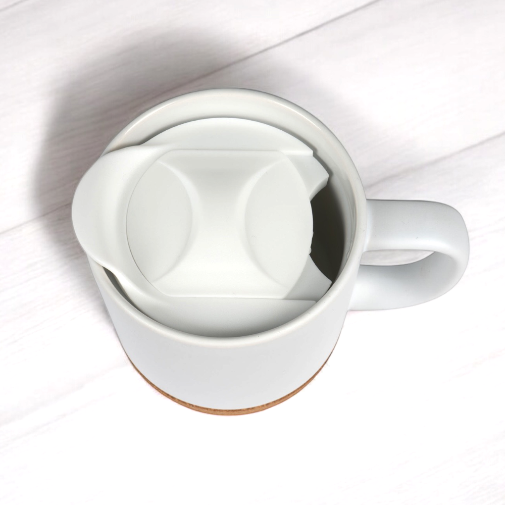 Korktasse mit Deckel - eigenes Bild hochladen - kostenlose Designanfrage