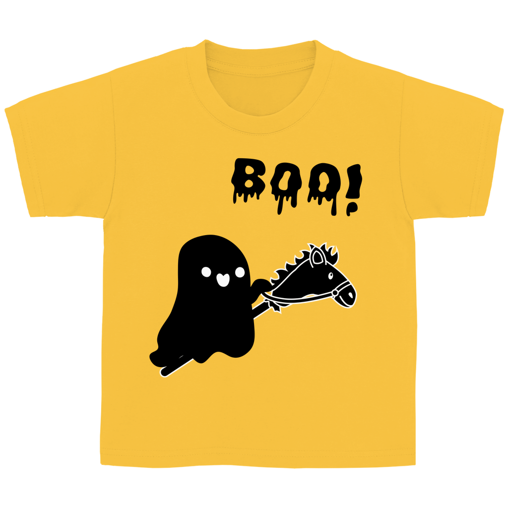 Halloween Hobby Horse Kinder T-Shirt BOO