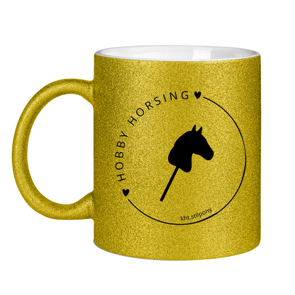 Glitzertasse Hobby Horse CIRCLE