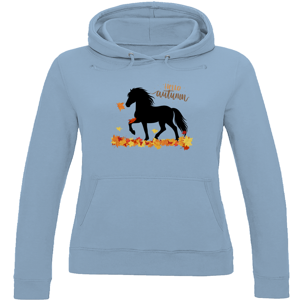Islandpferde Damen Hoodie - Islandpferde Herbst