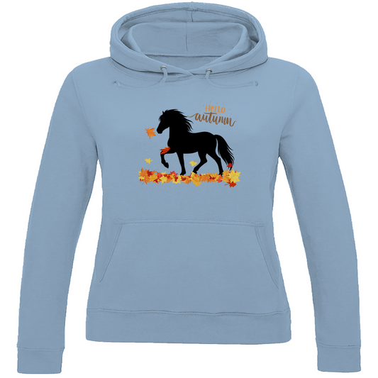 Islandpferde Damen Hoodie - Islandpferde Herbst