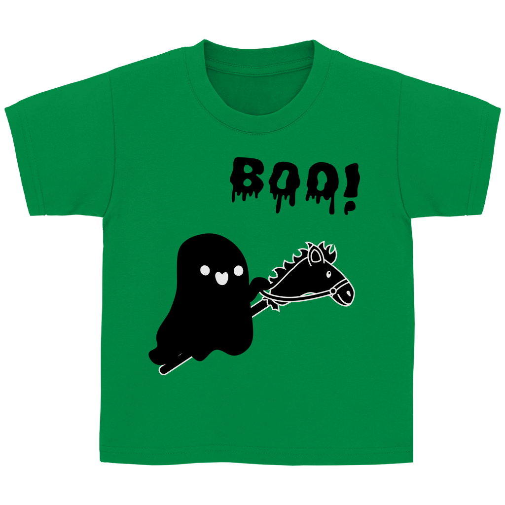 Halloween Hobby Horse Kinder T-Shirt BOO