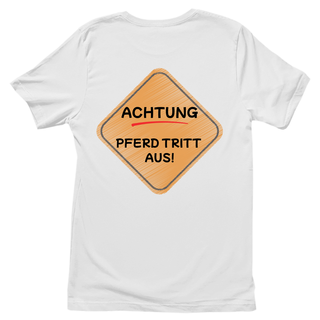 Hobby Horsing / Reiter Junge Damen T-Shirt "Pferd tritt aus"