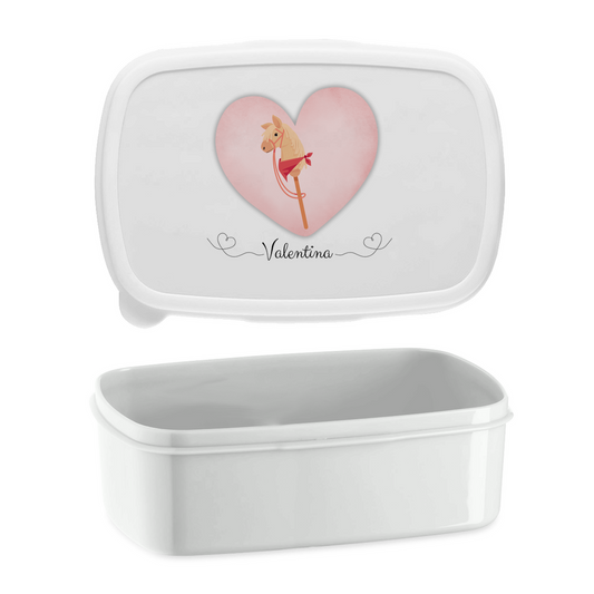 Lunchbox Hobby Horse HERZ (personalisierbar)