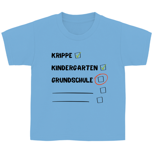 Kinder T-Shirt zur Einschulung -  CHECKBOX GRUNDSCHULE