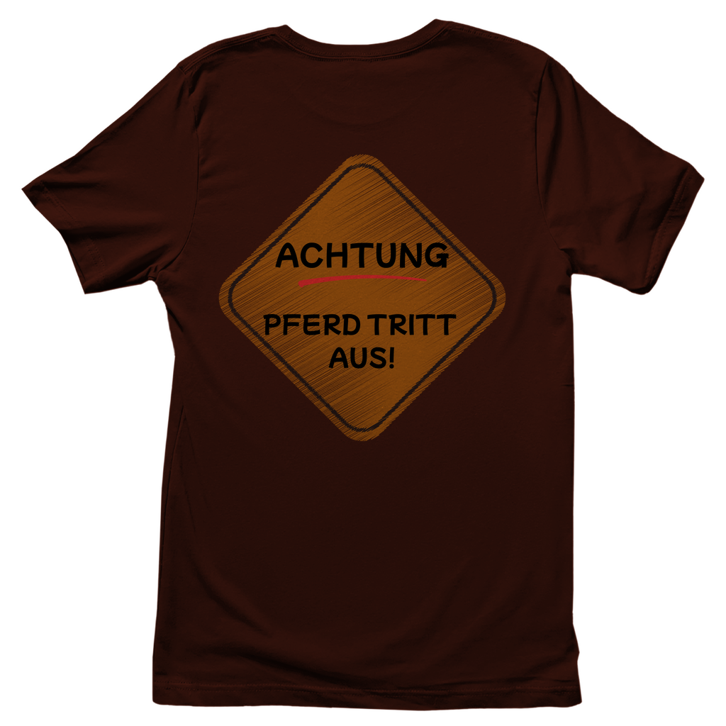 Hobby Horsing / Reiter Junge Damen T-Shirt "Pferd tritt aus"