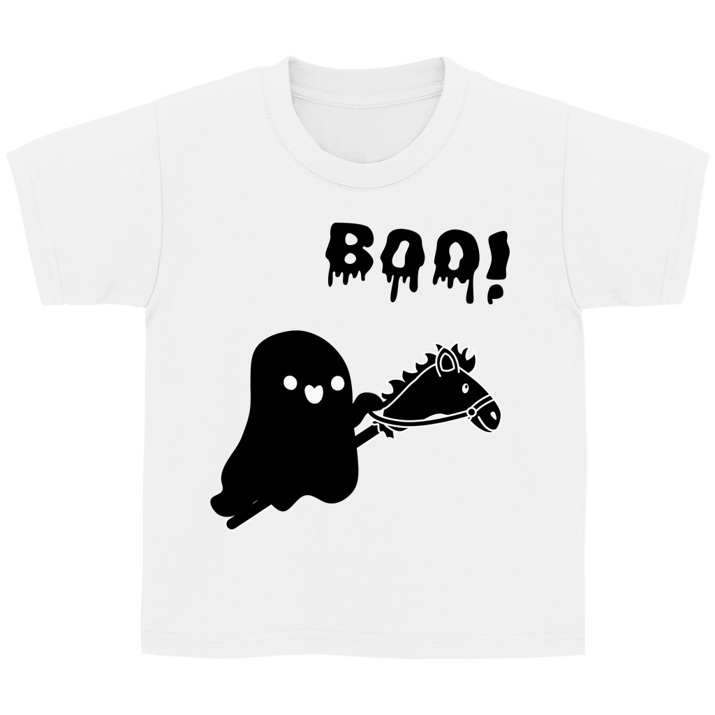 Halloween Hobby Horse Kinder T-Shirt BOO