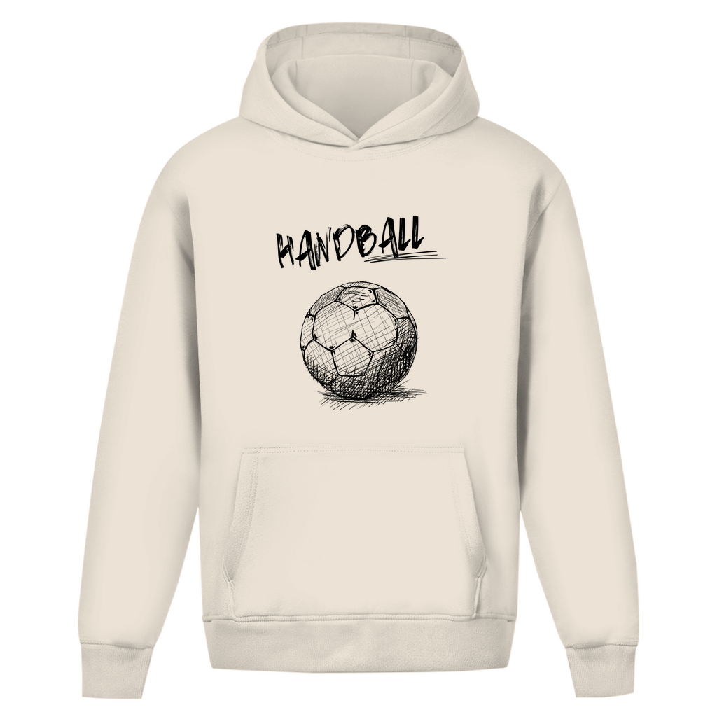Oversize Hoodie ohne Kordel - Handball SKRIPT
