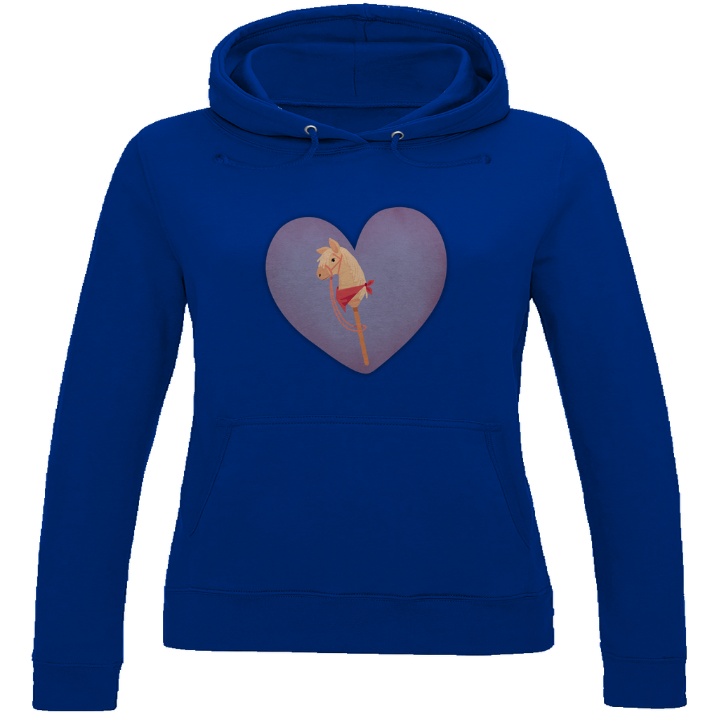 Damen Hoodie Hobby Horse HERZ
