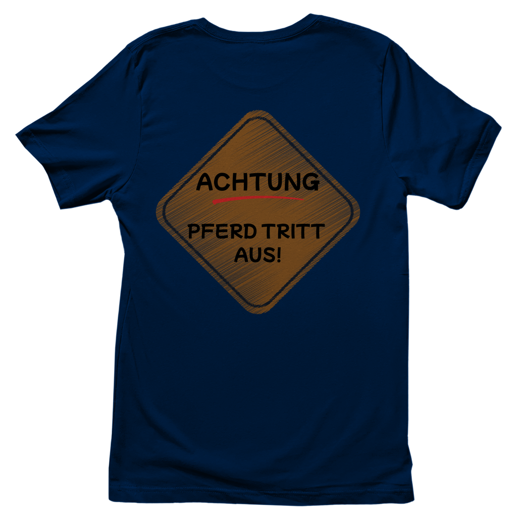 Hobby Horsing / Reiter Junge Damen T-Shirt "Pferd tritt aus"